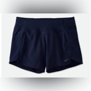 Brooks Chaser Shorts Navy 5” Athletic Running Shorts